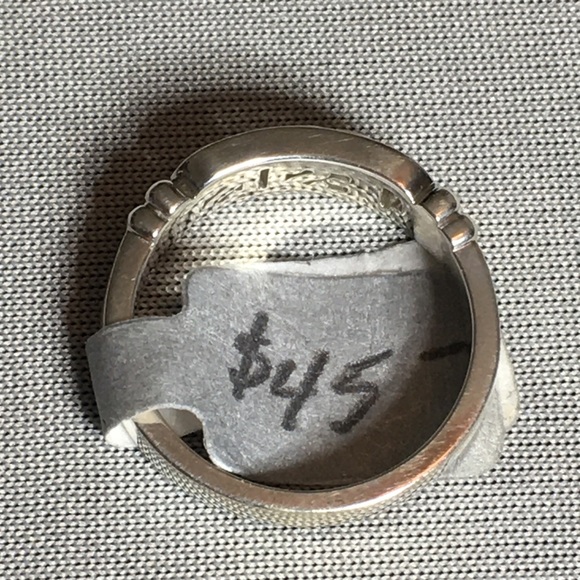 STERLING SILVER “JESUS” STACK BAND - Picture 3 of 4